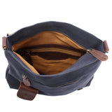 Umhängetasche Damentasche Wildleder Leder indigo blau LE3027