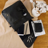 Umhängetasche Ledertasche Schultertasche Leder schwarz LE3027