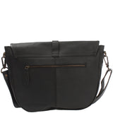 Umhängetasche Damen Schultertasche Damentasche Handtasche Leder schwarz LE3053