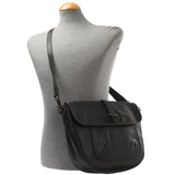 Umhängetasche Damen Schultertasche Damentasche Handtasche Leder schwarz LE3053