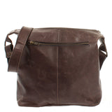 Umhängetasche Schultertasche Damentasche Ledertasche Leder dunkel-taupe LE3076
