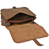 Umhängetasche Schultertasche Freizeittasche Büffelleder klein vintage braun LE3061