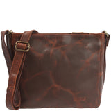 Umhängetasche Schultertasche Freizeittasche Leder braun LE3058