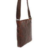 Umhängetasche Schultertasche Freizeittasche Leder braun LE3058