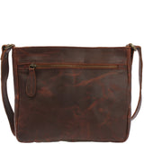 Umhängetasche Schultertasche Freizeittasche Leder braun LE3058