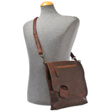 Umhängetasche Ledertasche Schultertasche Leder braun LE3027
