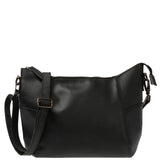 Umhängetasche Schultertasche Ledertasche Leder schwarz LE0058