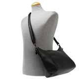 Umhängetasche Schultertasche Ledertasche Leder schwarz LE0058