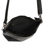 Umhängetasche Schultertasche Ledertasche Leder schwarz LE0058