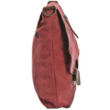 Umhängetasche Ledertasche Damen Schultertasche Wildleder altrosa LE3027