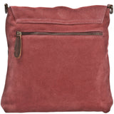 Umhängetasche Ledertasche Damen Schultertasche Wildleder altrosa LE3027