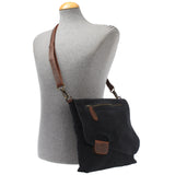 Umhängetasche Ledertasche Damen Schultertasche Wildleder anthrazit LE3027