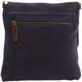 Umhängetasche Damentasche Wildleder Leder dunkelblau navy LE3027