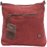 Umhängetasche Ledertasche Damen Schultertasche Wildleder bordeaux LE3027