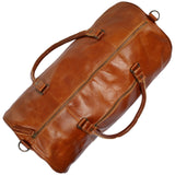 Weekender Reisetasche Sporttasche Leder 53cm cognac LE2004
