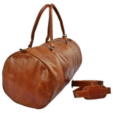 Weekender Reisetasche Sporttasche Leder 53cm cognac LE2004