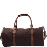 Weekender Reisetasche Sporttasche vintage Leder Canvas mokka LE2004