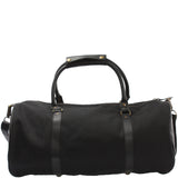 Weekender Reisetasche Sporttasche vintage Leder Canvas 53cm schwarz LE2004