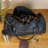 Weekender Reisetasche Sporttasche vintage Leder 53cm schwarz LE2004