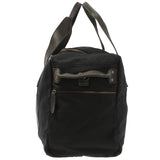 Weekender Sporttasche Reisetasche Damen Herren Leder Canvas 55cm schwarz LE2014