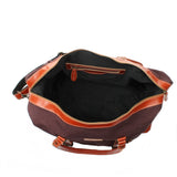 Reisetasche Weekender Handgepäck Leder Canvas mokka LE2010