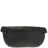 große Bauchtasche Umhängetasche Crossbody Ledertasche Leder schwarz LE3088