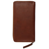 große Geldbörse für Damen Portemonnaie RFID Leder braun LE9032