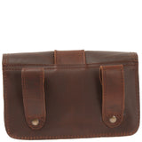 große Gürteltasche Bauchtasche Hüfttasche Damen Herren Rindsleder braun LE9030