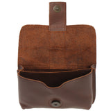 große Gürteltasche Bauchtasche Hüfttasche Damen Herren Rindsleder braun LE9030