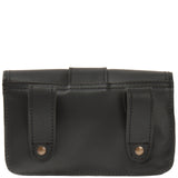 große Gürteltasche Bauchtasche Hüfttasche Damen Herren Rindsleder schwarz LE9030