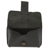 große Gürteltasche Bauchtasche Hüfttasche Damen Herren Rindsleder schwarz LE9030