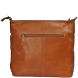 große Umhängetasche Schultertasche Damentasche Ledertasche Leder cognac LE0079