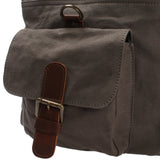 B-Ware großer Weekender Reisetasche Sporttasche Damen Herren Leder Canvas 60cm grau LE2019