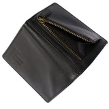 kleine Geldbörse für Damen & Herren Mini Portemonnaie RFID Leder schwarz LE9035