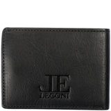 kleine Geldbörse für Damen & Herren Mini Portemonnaie RFID Leder schwarz LE9036