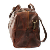 kleine Reisetasche Weekender Handgepäck Leder 45cm braun LE2009