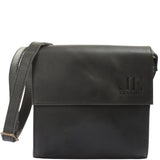 kleine Schultertasche Umhängetasche Damentasche Leder dunkelgrau LE3082