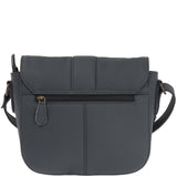 kleine Schultertasche Umhängetasche Damentasche Leder navy LE0074