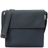 kleine Schultertasche Umhängetasche Damentasche Leder navy LE3082