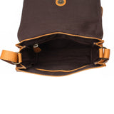 kleine Schultertasche Umhängetasche Damentasche Leder senf LE3082