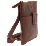 kleine Umhängetasche Damentasche Herrentasche Ledertasche braun LE3060