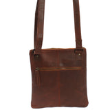 kleine Umhängetasche Damentasche Herrentasche Ledertasche braun LE3060