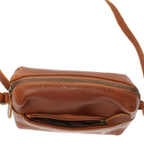 kleine Umhängetasche Ledertasche Damentasche Schultertasche Leder braun LE3080