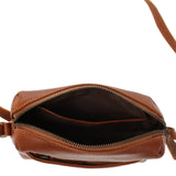 kleine Umhängetasche Ledertasche Damentasche Schultertasche Leder braun LE3080