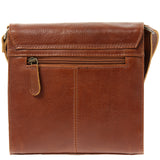 kleine Schultertasche Umhängetasche Damentasche Leder braun LE3082