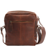 kleine Umhängetasche Ledertasche Freizeittasche Leder braun LE3042