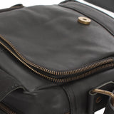 kleine Freizeittasche Umhängetasche Schultertasche Leder schwarz LE3042