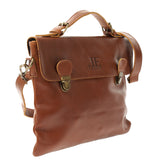 kleine Umhängetasche Schultertasche Damen und Herren Leder braun LE3079