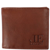 kompakte Geldbörse für Herren Portemonnaie RFID Leder braun LE9033