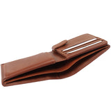 kompakte Geldbörse für Herren Portemonnaie RFID Leder braun LE9033